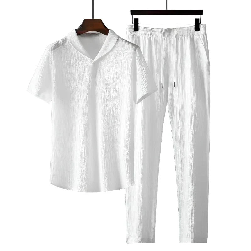 Cotton Polo & Pantalon Suit