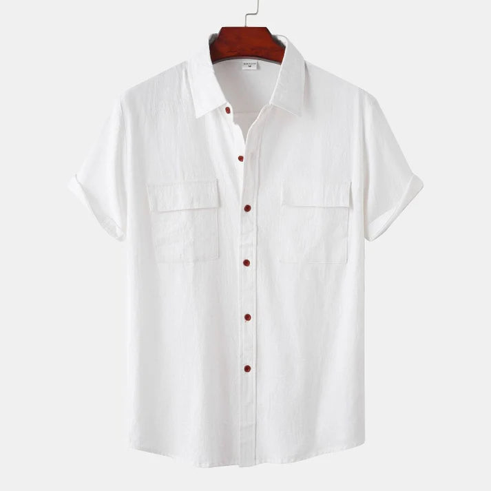 Men's Linen Short-Sleeve Shirts