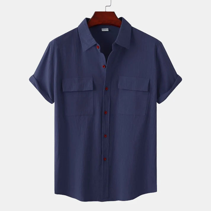 Men's Linen Short-Sleeve Shirts