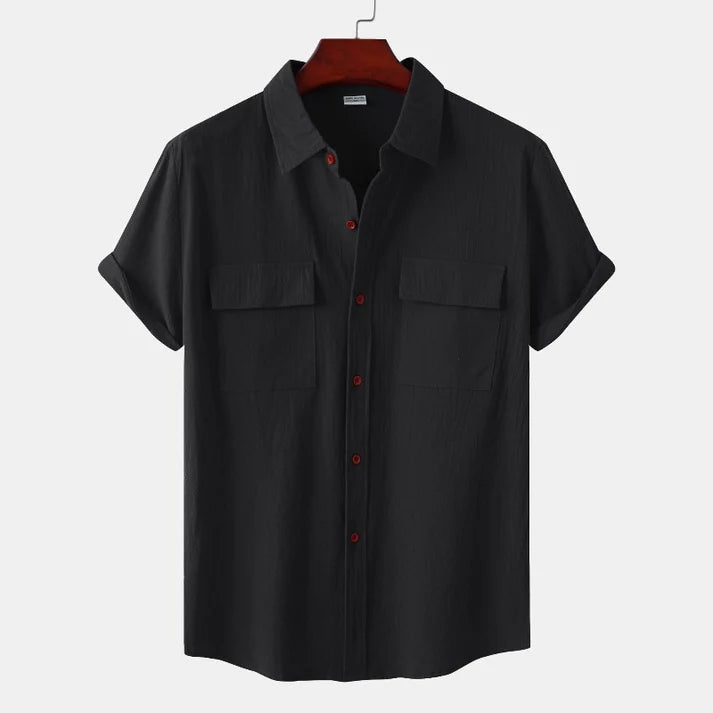 Men's Linen Short-Sleeve Shirts