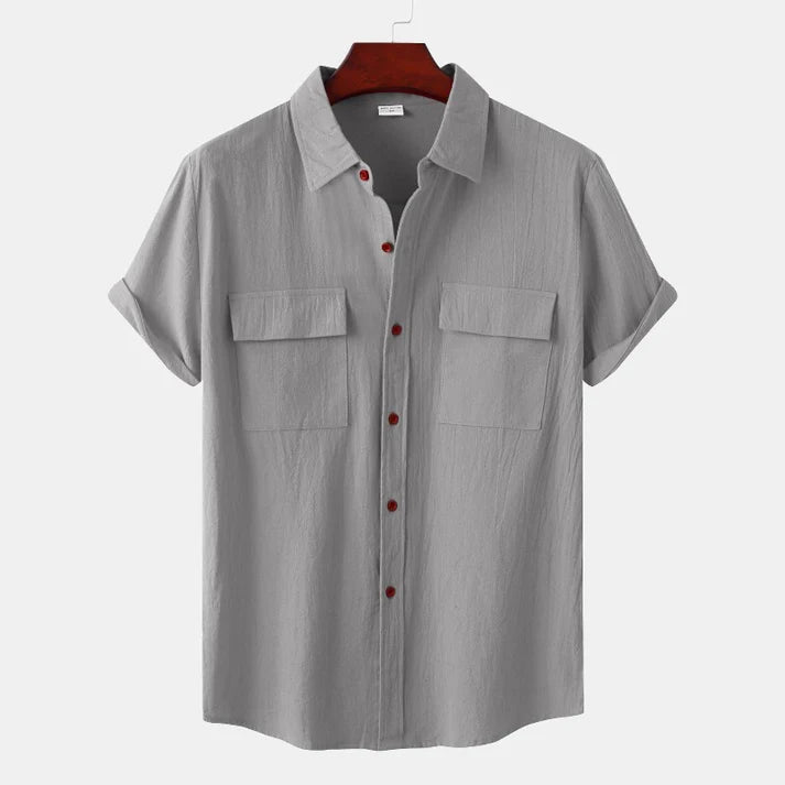 Men's Linen Short-Sleeve Shirts