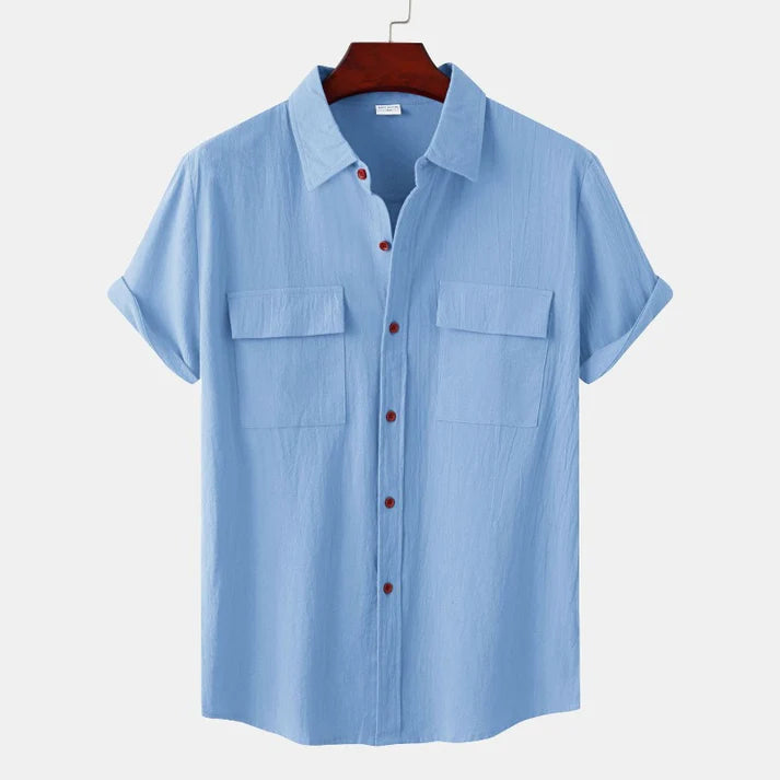 Men's Linen Short-Sleeve Shirts