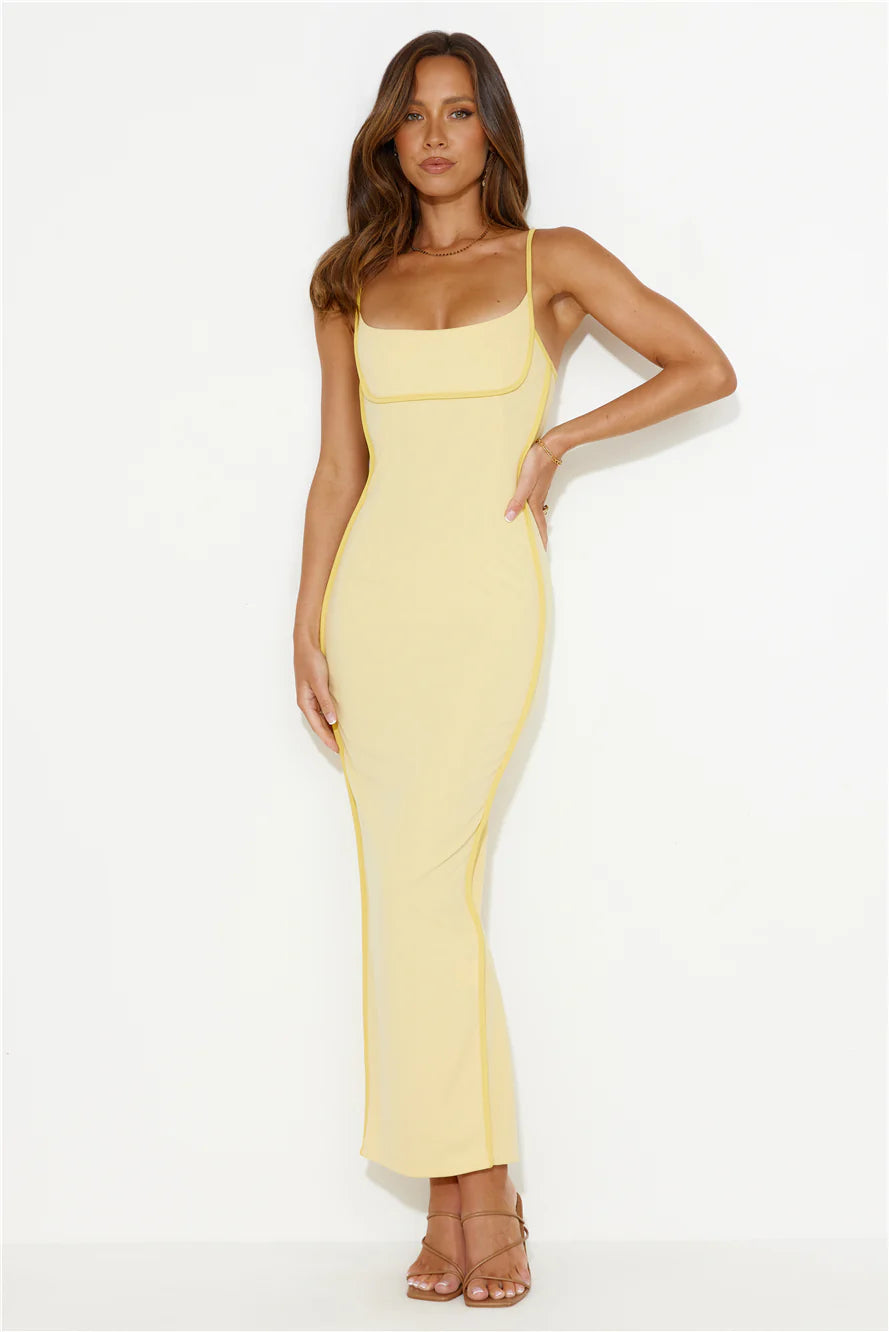 Yellow Beaming Bright Maxi Dress