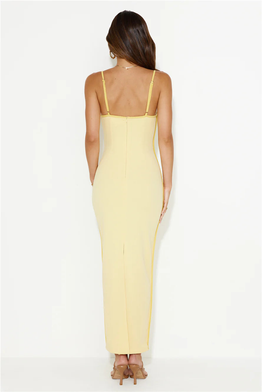 Yellow Beaming Bright Maxi Dress