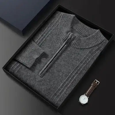 100% Cashmere Half Zip