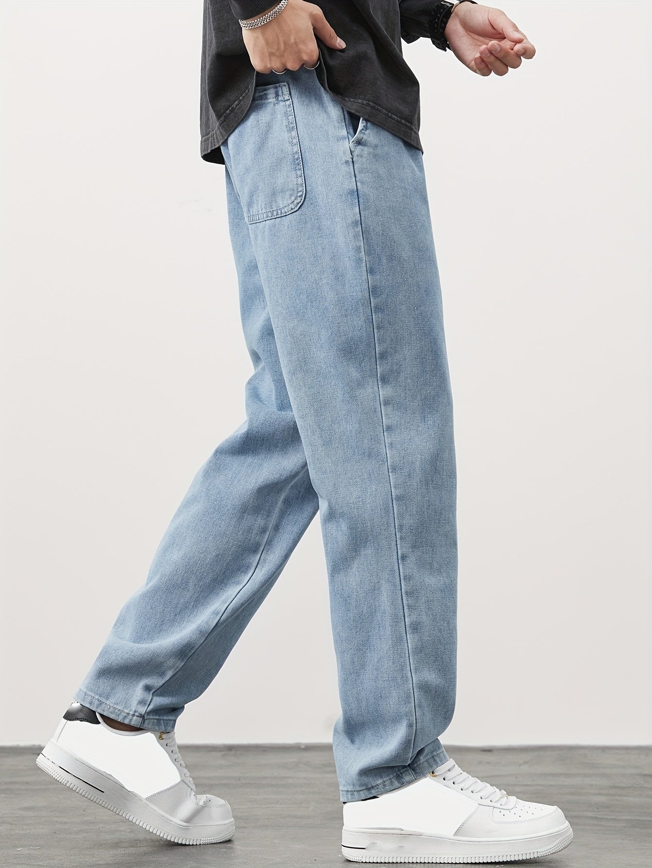 Maverick - Solid Washed Denim Pants