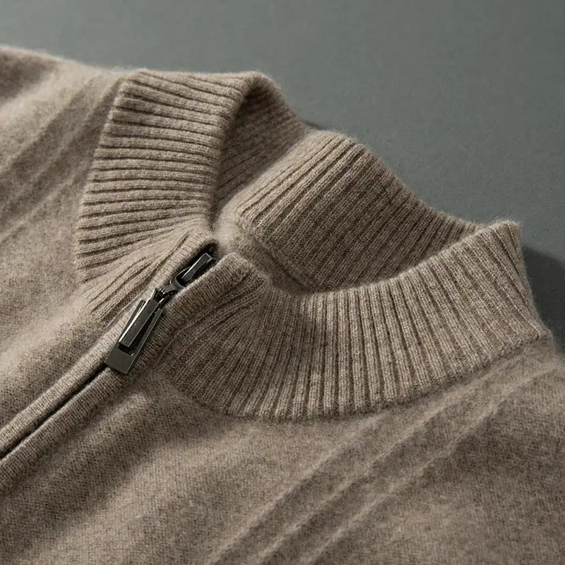 100% Cashmere Half Zip