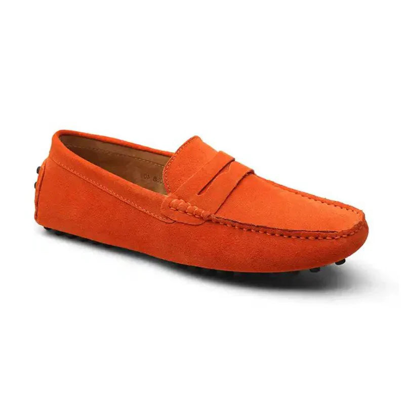 Suede Driver Loafers