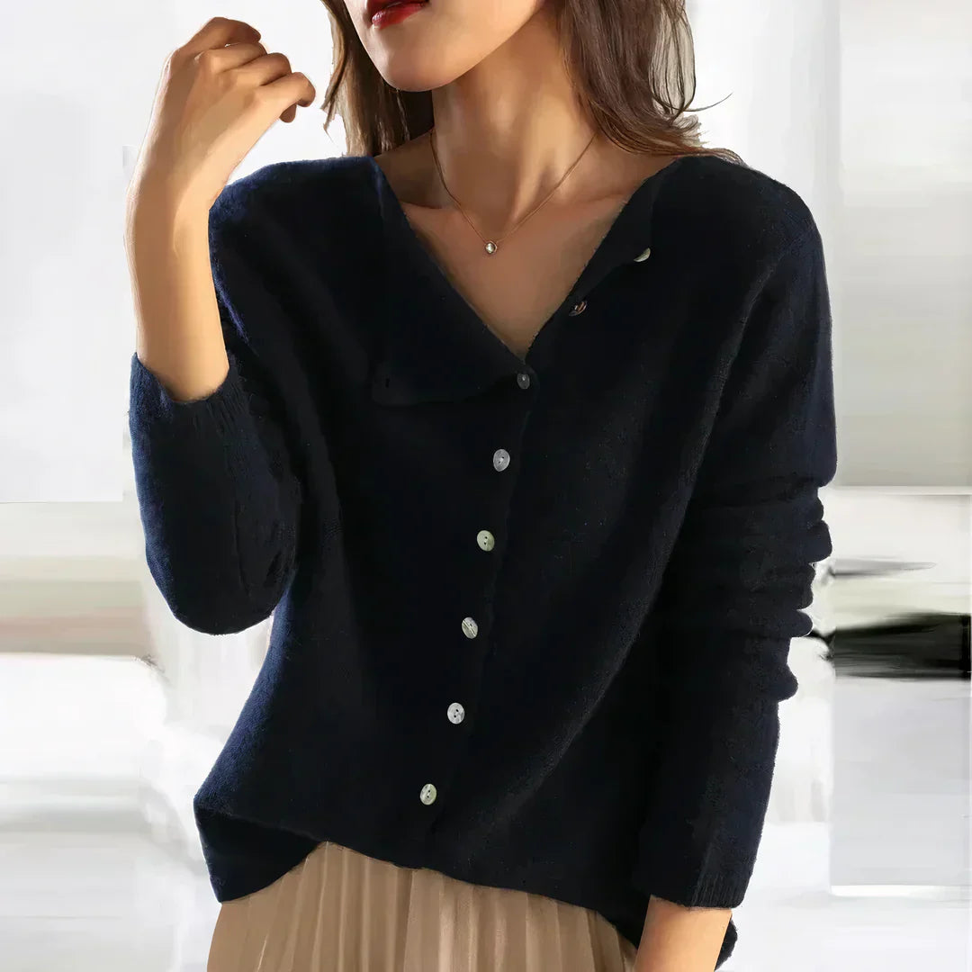 Hannah™ | Asymmetrical Knit Cardigan