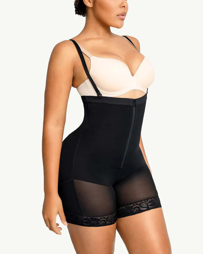 Firm Tummy Control Bodysuit with Butt Lifter