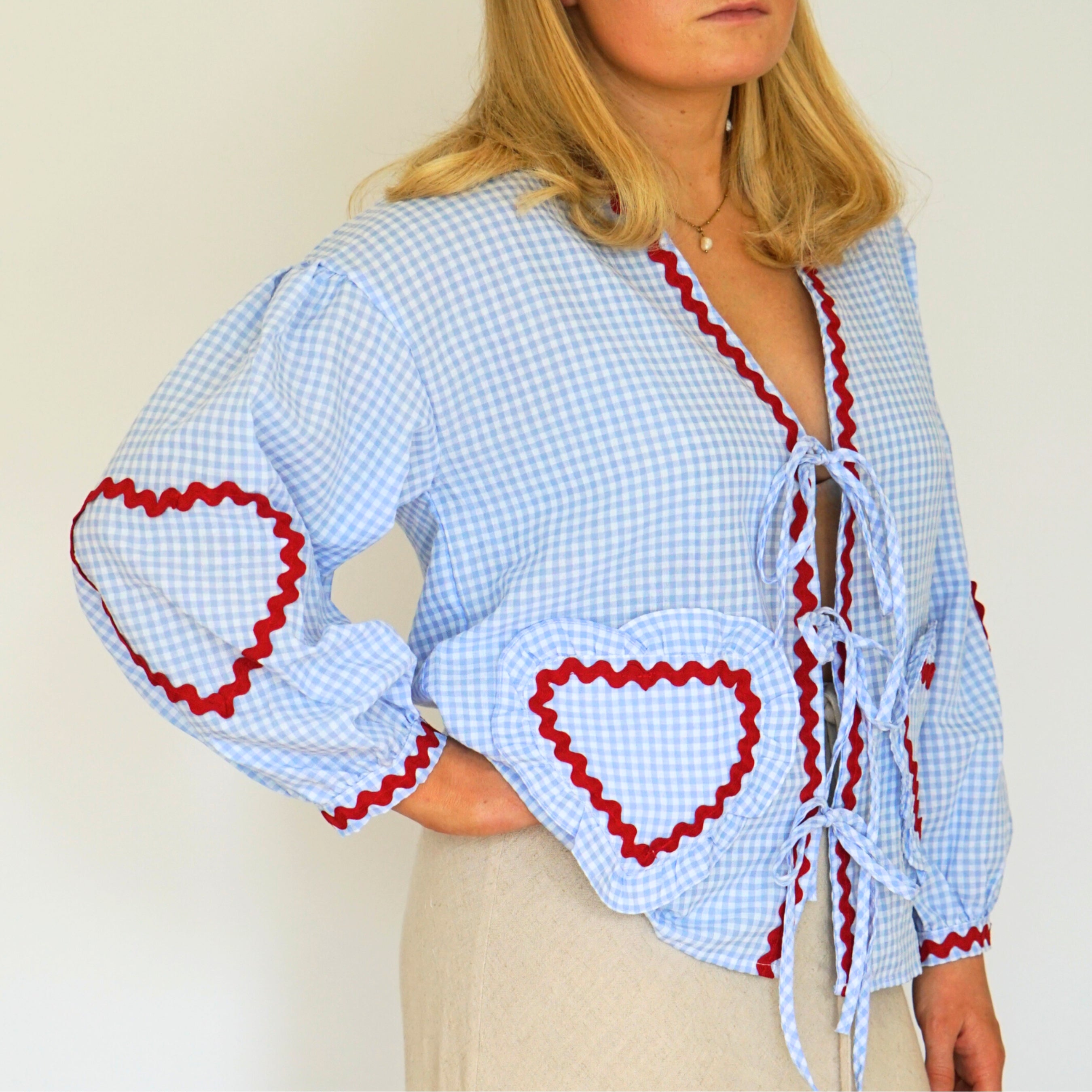 GRACIE-Sweetheart Blouse