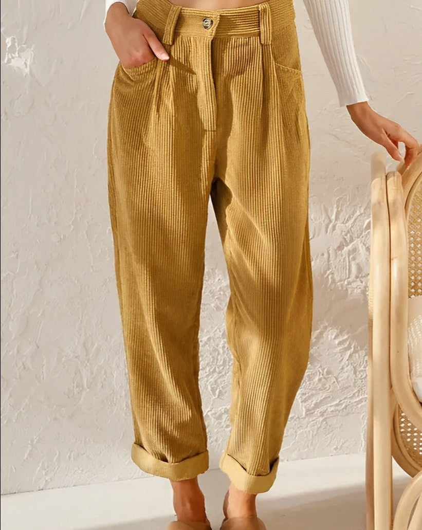 Charley | Relaxed Corduroy Trousers