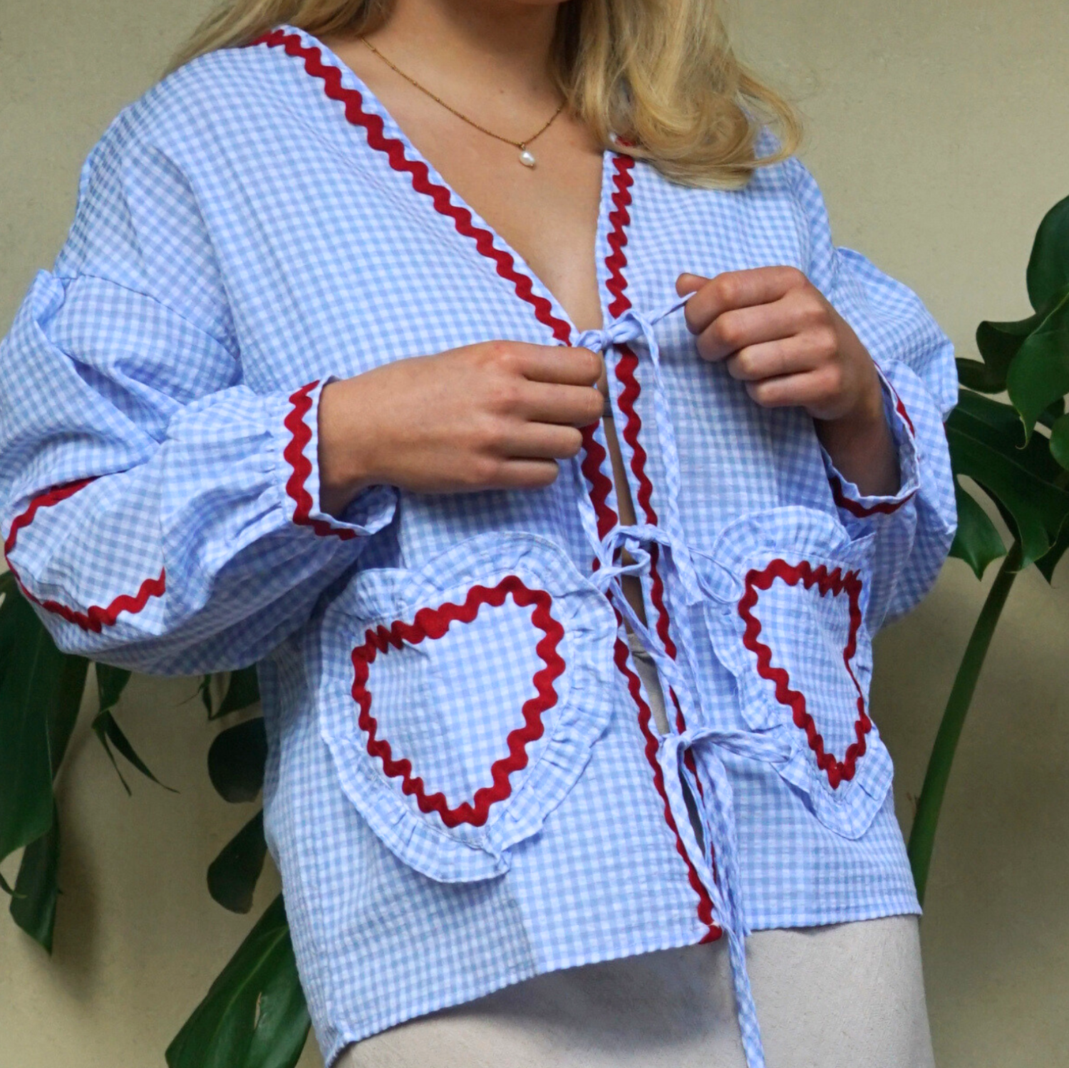 GRACIE-Sweetheart Blouse