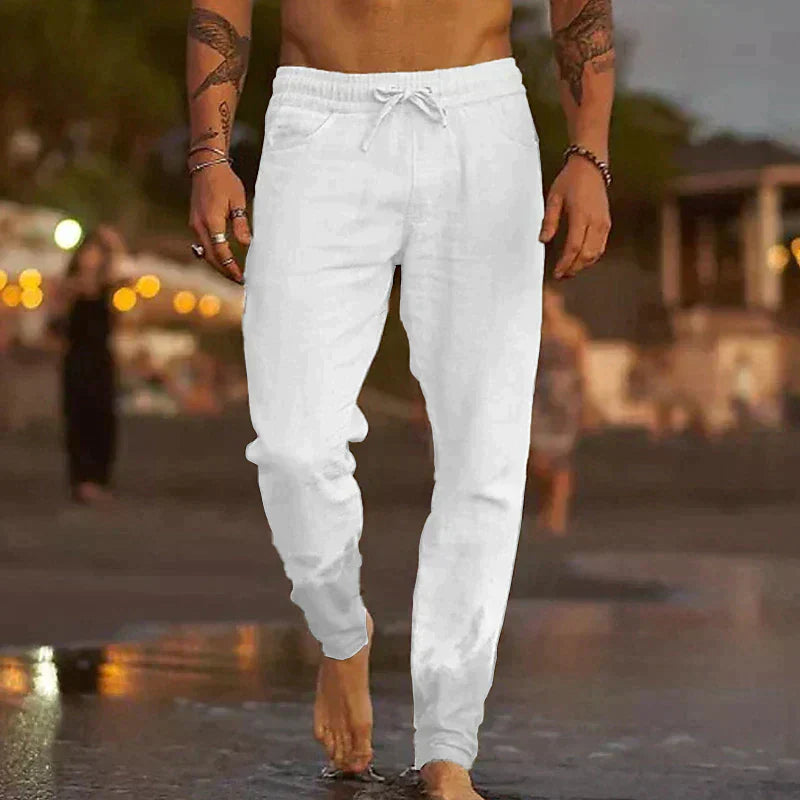 Adrian-Linen Trousers for Men