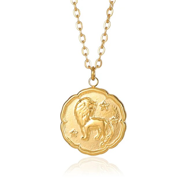 Zodiac Sign Necklace - Gold