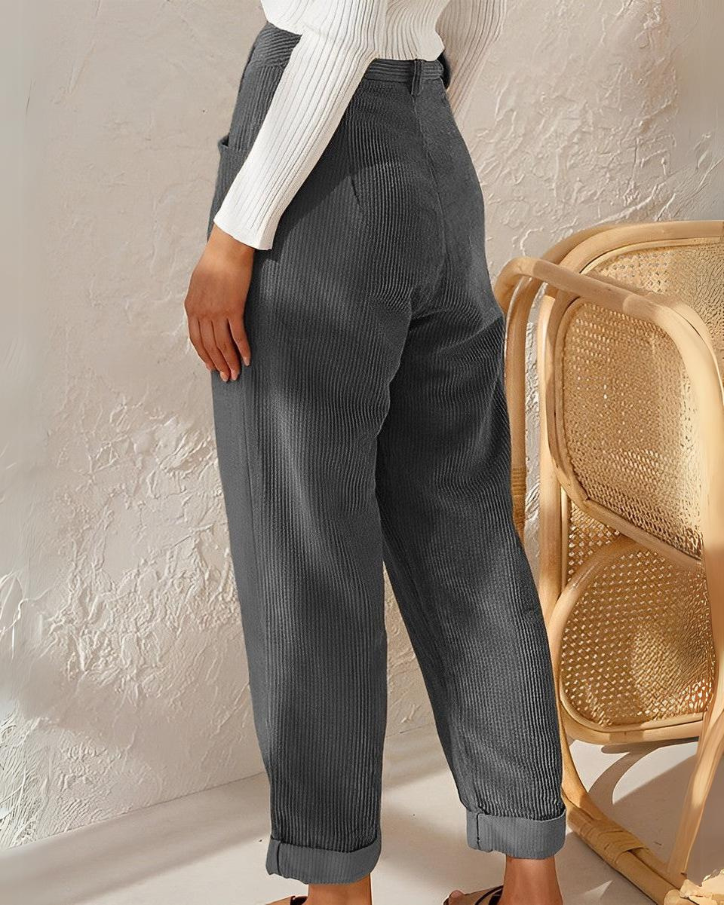 Charley | Relaxed Corduroy Trousers