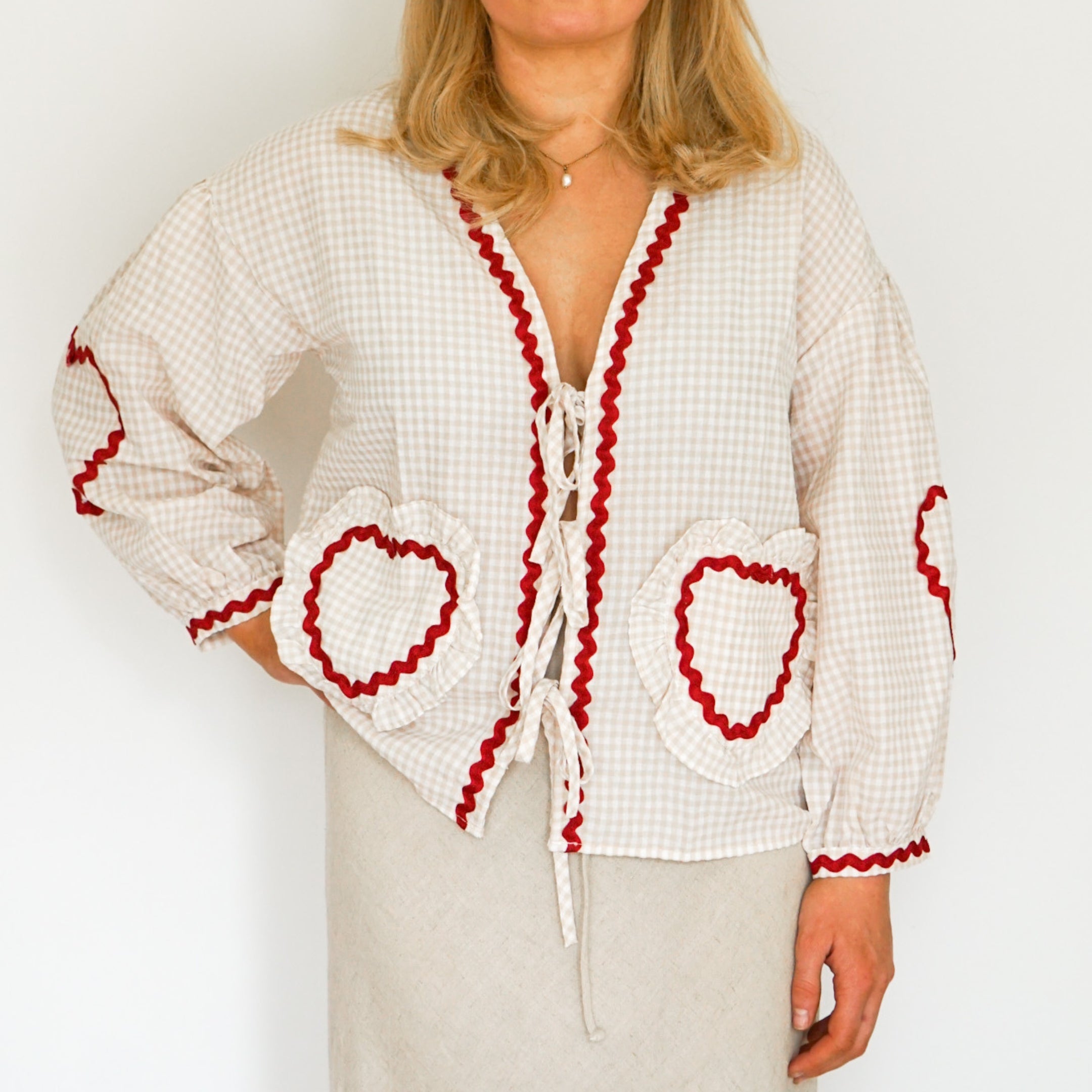 GRACIE-Sweetheart Blouse