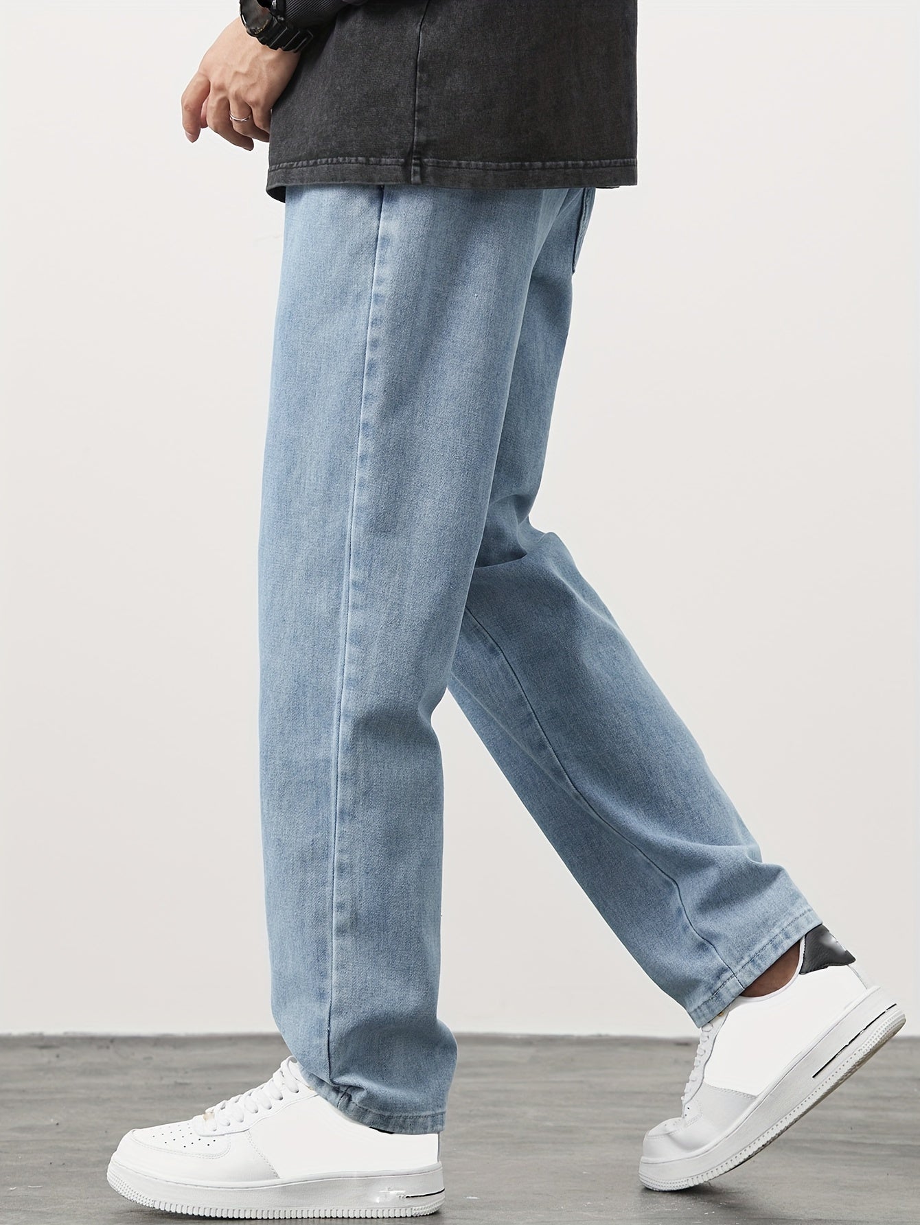 Maverick - Solid Washed Denim Pants