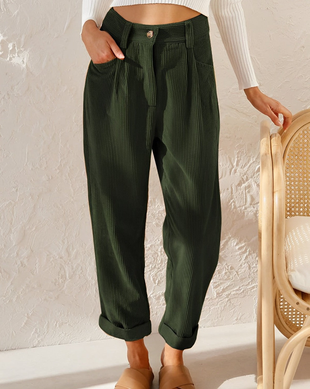 Charley | Relaxed Corduroy Trousers