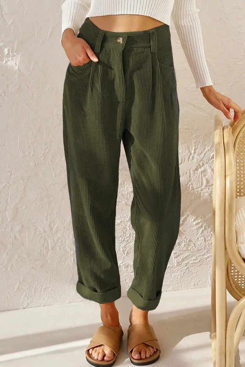 Charley | Relaxed Corduroy Trousers